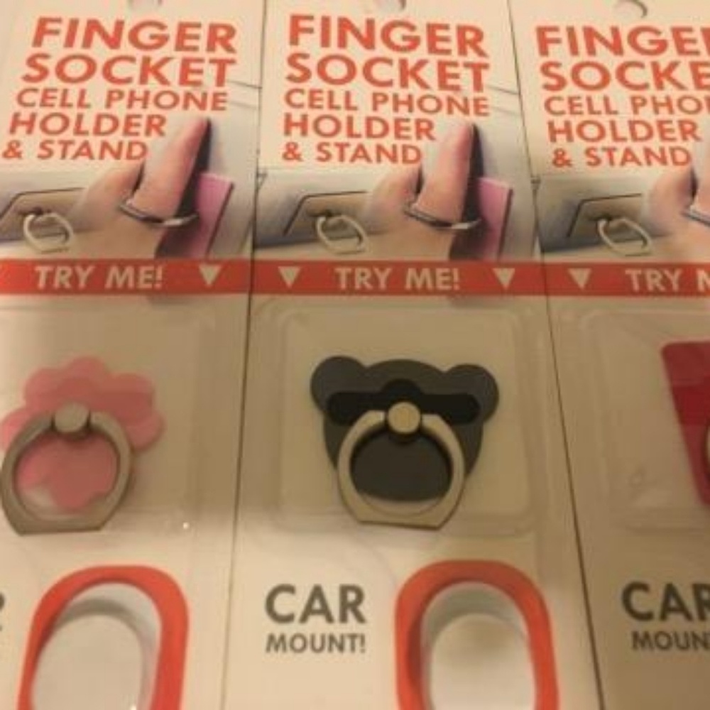 3 Finger  Socket cell phone holder  and stand. - Picture 2 of 4